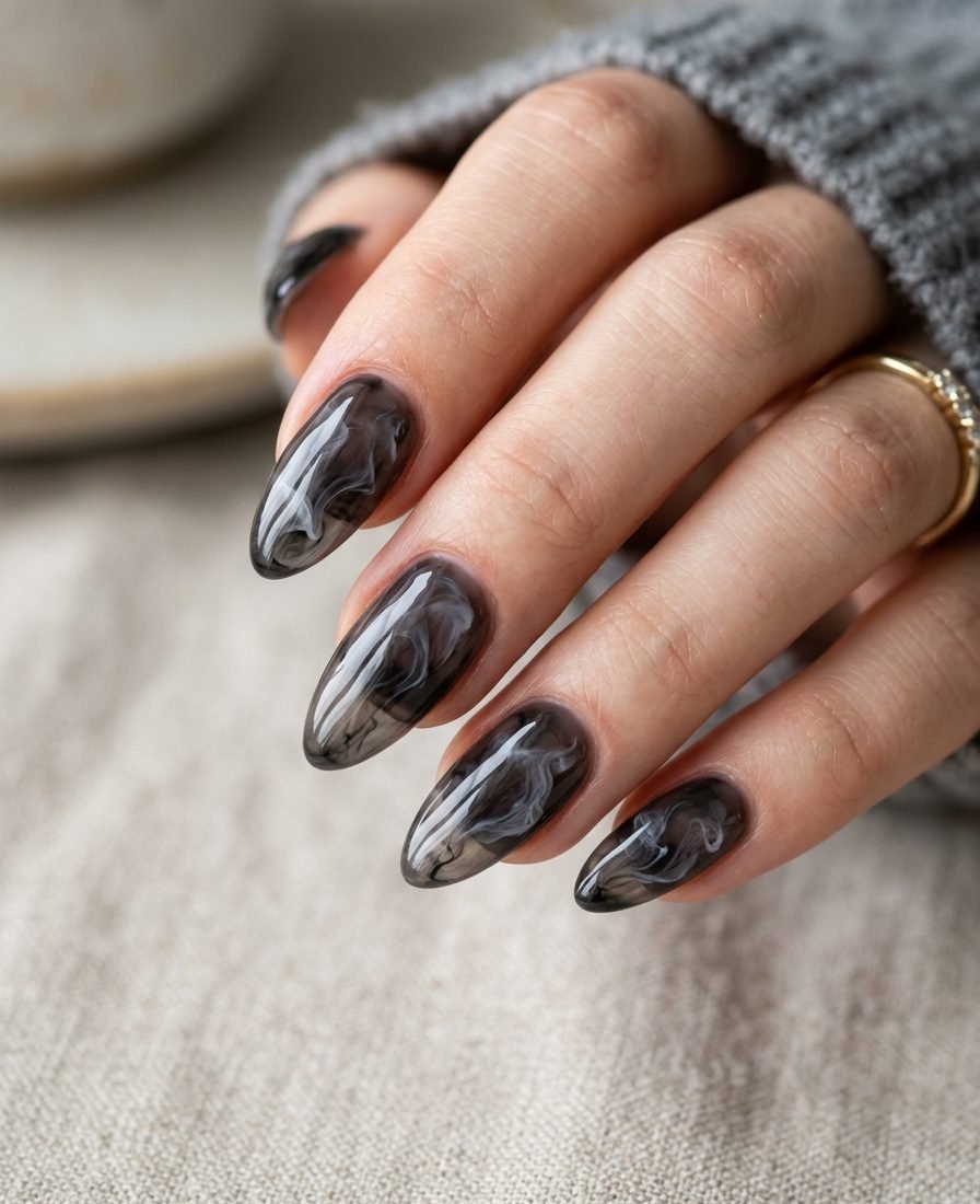 15 Black Halloween Nails That Are Chic, Not Scary