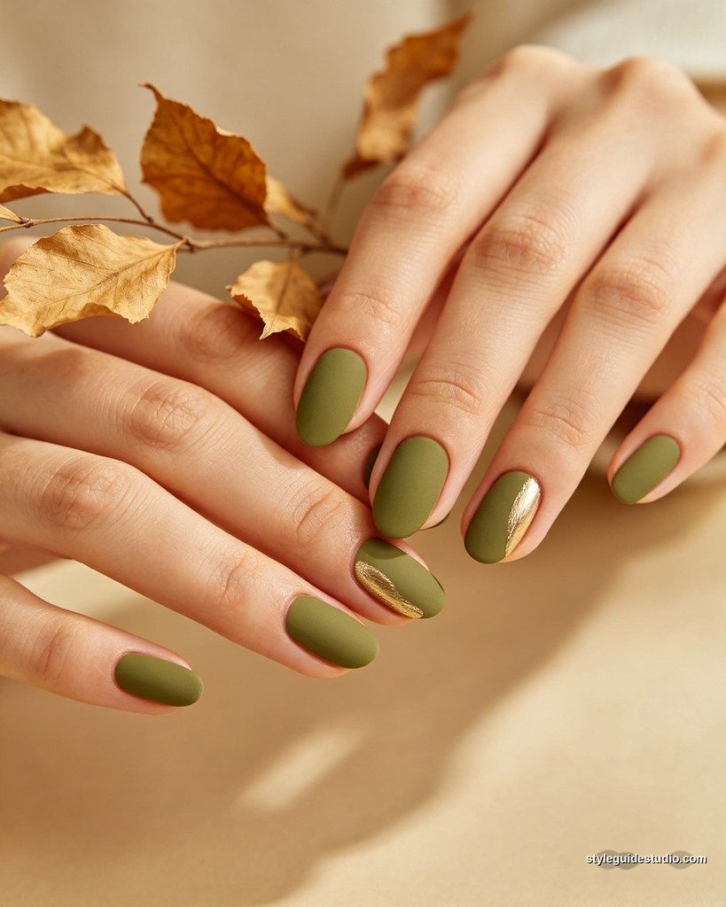 Chrome metallic fall nails 2026