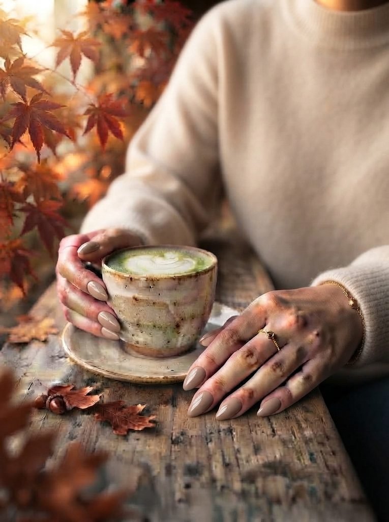 Fall Nail Colors 2026 gold foil luxury autumn nails