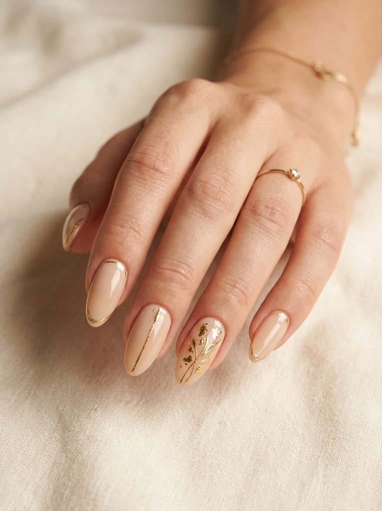 Alt Text: Matte Almond Nails